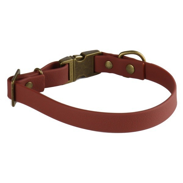 Bronze Buckle Dog Leather Collar And Leash